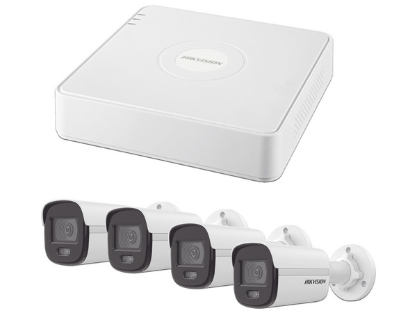Kit de Seguridad Hikvision KIPCV2M/4B, NVR de 4 Canales y 4 Cámaras IP Tipo Bullet.