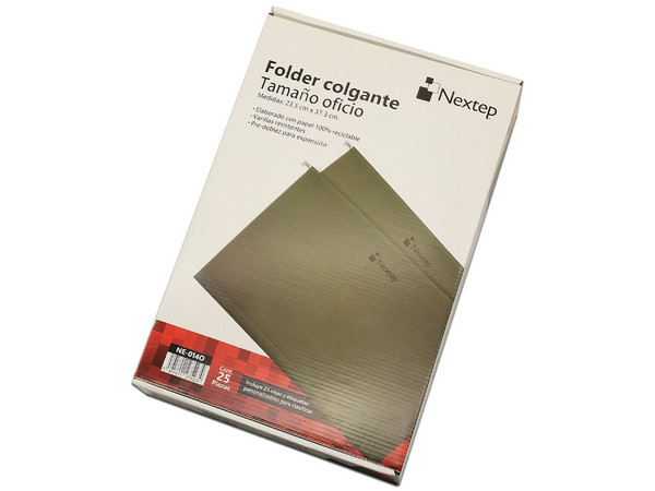 Carpeta Colgante Nextep Economico Oficio, Tradicional c/25. Color Verde - imagen 3