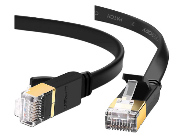 Cable de red UGREEN, Cat7, STP, RJ-45 (M-M), 2m. Color Negro.