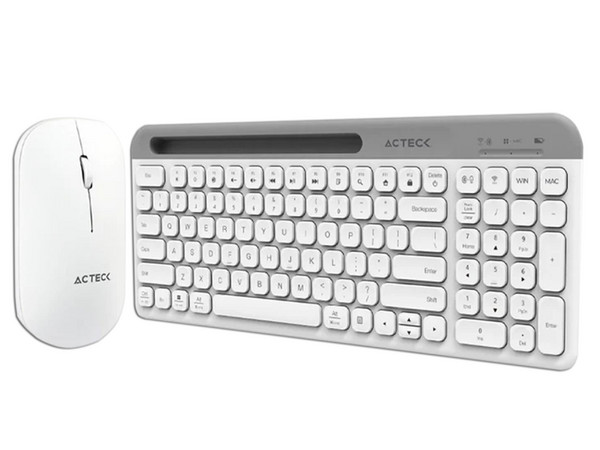 Kit de Teclado y Mouse Acteck Creator Virtuos Silk MK720, Bluetooth, Color Blanco. - imagen 2