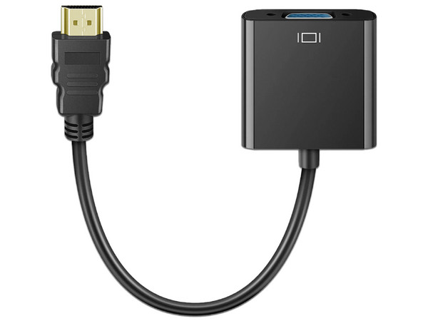 Adaptador de Video BRobotix de HDMI (M) a VGA (H). Color Negro. - imagen 3