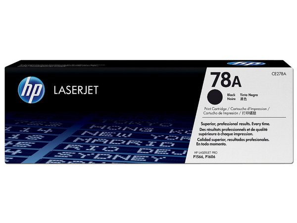 Cartucho de tóner HP 78A Negro Laserjet Original (CE278A).