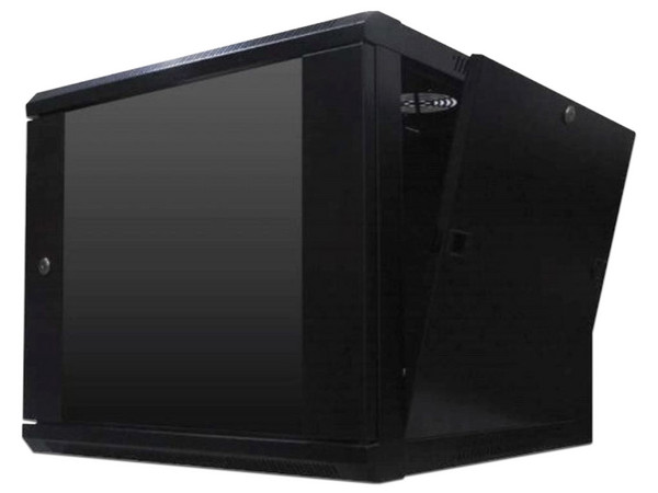 Gabinete WAM WAM-WC12UR06-A, Montaje en Pared, 12U, Color Negro.