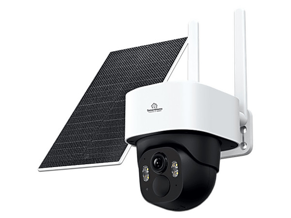 Cámara de Batería EPCOM SCAM2PTP4G, PT, 4MP, 4G, Visión Nocturna a Color, Audio Bidireccional, Autoseguimiento Inteligente, Grabación Continua, Incluye Panel Solar de 5W.