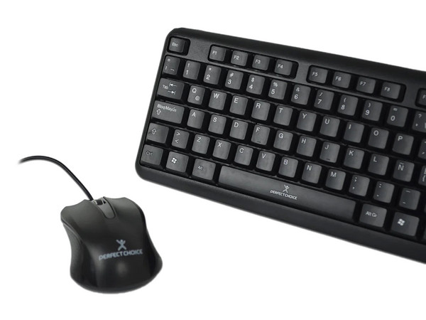 Kit de Teclado y Mouse Perfect Choice PC-201076, USB. Color Negro. - imagen 3