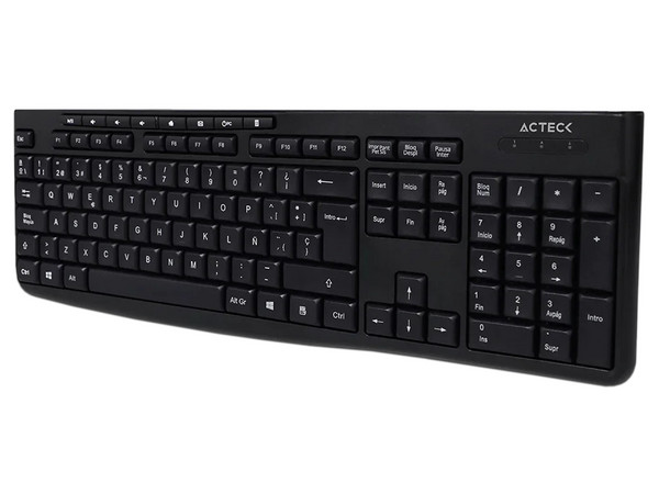 Kit de Teclado y Mouse Acteck Creator Prime MK225, Receptor USB, Versión Español. Color Negro. - imagen 3