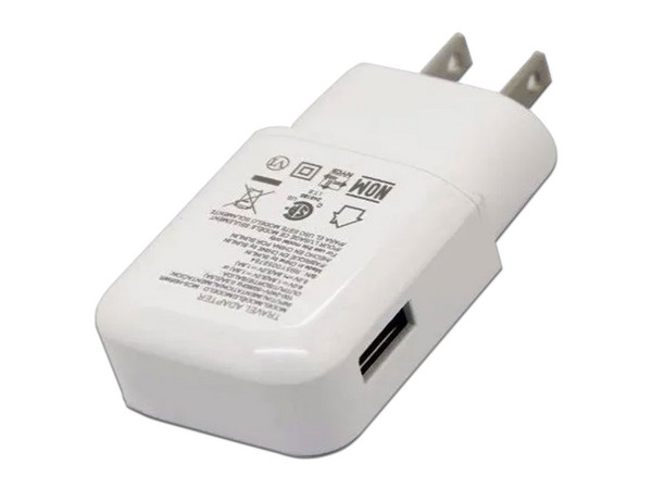 Cargador de pared LG MCS-V02WH, USB, 2A, (Sin empaque). Color blanco. - imagen 2