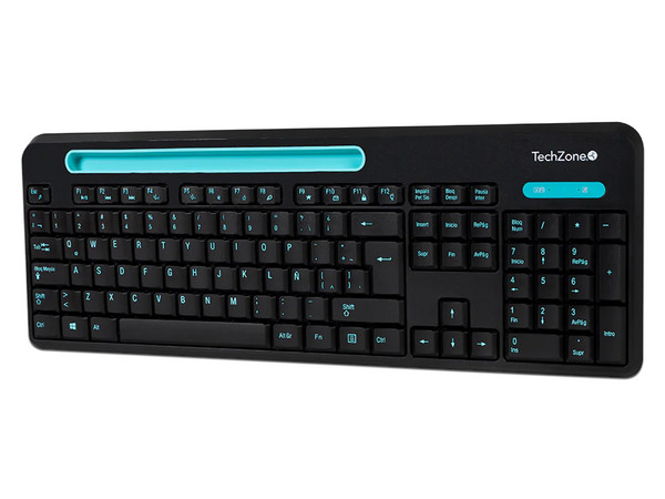 Kit De Teclado y Mouse Inalámbrico TechZone, Receptor USB. Color Negro. - imagen 2