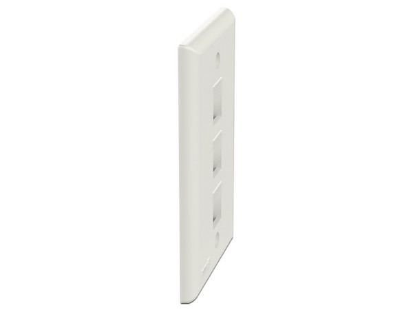 Placa de Pared Panduit NK3FNIW, con 3 puertos keystone. Color Blanco. - imagen 2