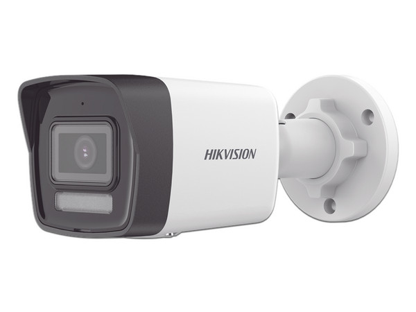 Cámara IP Tipo Bala Hikvision DS-2CD1023G2-LIU de 2MP, IR de hasta 30 m, Luz Blanca 20 m, Micrófono Integrado, ACUSENSE Lite, IP67, ONVIF, PoE.