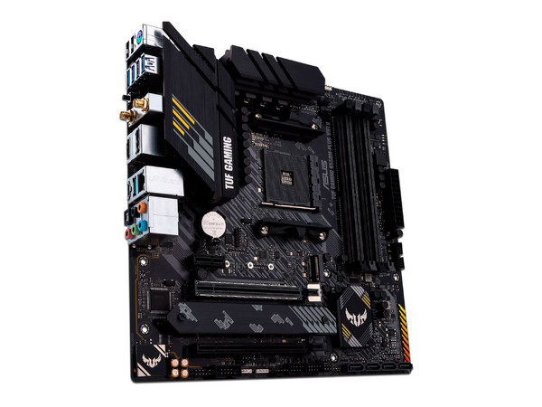 T. Madre Asus TUF Gaming B550M-PLUS (WI-FI II), Chipset AMD B550, Procesador AMD Ryzen 3ra a 5ta Gen, Socket AM4,Memoria: DDR4 4866(OC)/ 3600/ 2133 MHz, 128GB Max, Integrado: Audio HD, WiFi, USB 3.2, SATA 3.0, M.2, Micro-ATX, 2xPCIEx16, 1xPCIEx1 - imagen 3