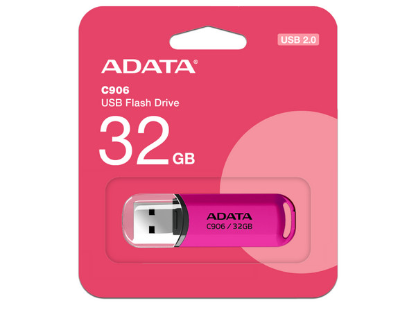 Unidad Flash USB ADATA C906 de 32GB, 2.0, Color Rosa. - imagen 3