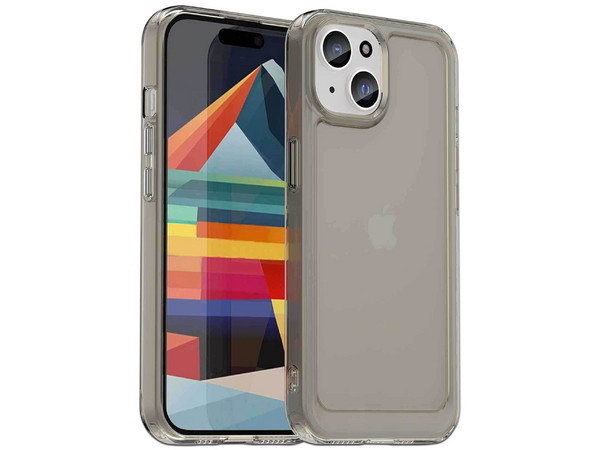 Funda Protectora TEKKU Rugged para iPhone 15 PLUS, Color Humo.