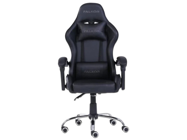 Silla Gamer Ergonómica Nextep Falkor, Soporta hasta 150 kg. Color Negro.