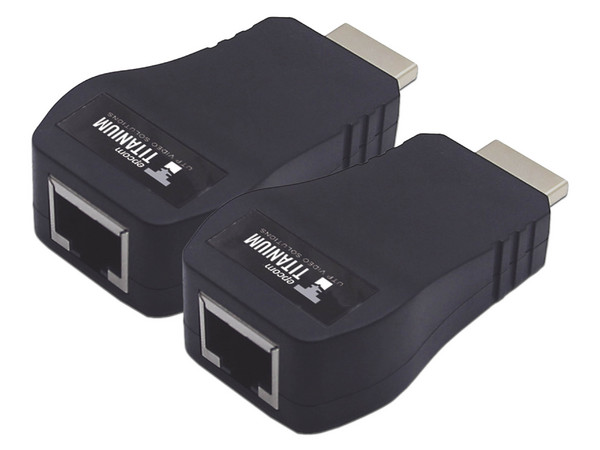 Extensor y Combertidor Epcom TTHDMI2RJ, HDMI a UTP (M-H), Cat5e, Cat6, Color Negro.