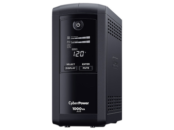 UPS CyberPower CP1000AVRLCDa, 1000VA/600W, 9 Contactos NEMA 5-15R, 120V, (3 años de garantía).