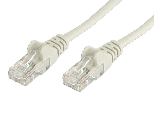 Cable de red, Cat5e, UTP RJ-45 Macho / RJ-45 Macho, 1.0 m, Gris
