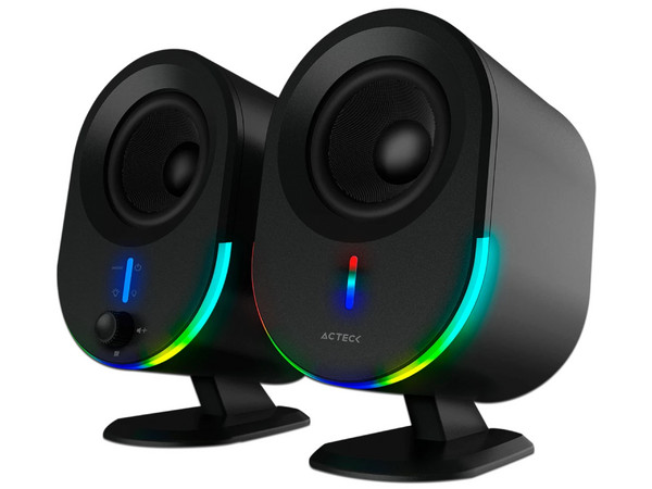 Bocinas Acteck DYNAMIC EXACT BS630, 2.0, Inalámbrico, AUX, USB, Color Negro. - imagen 2