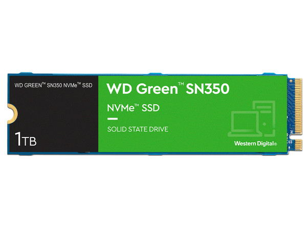 Unidad de Estado Sólido Western Digital Green SN350 de 1TB, 3200 MB/s Lectura, M.2 NVMe PCIe 3.0.