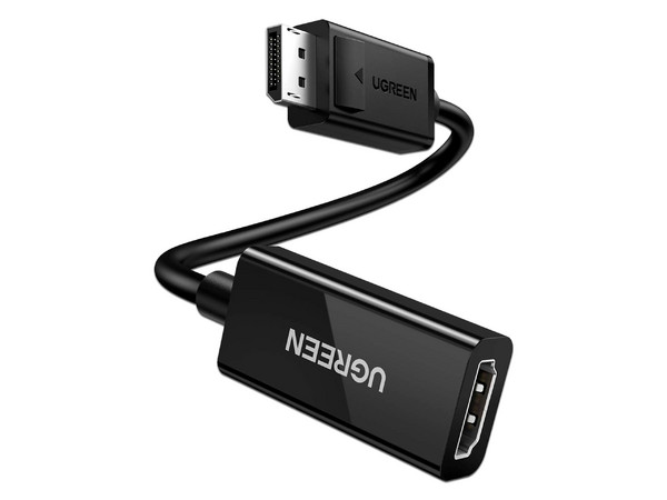 Convertidor de DisplayPort a HDMI (M-H) Ugreen, 3D, HDR, blindaje interno, 25cm.