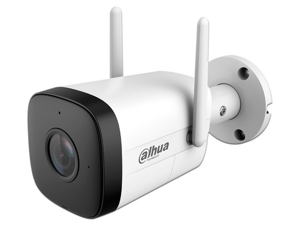 Camara de Vigilancia IP Tipo Bala Dahua DH-IPC-HFW1230DT-STW de 2MP (1920 x 1080), IR Hasta 30m, Micrófono y Altavoz, Color Blanco.