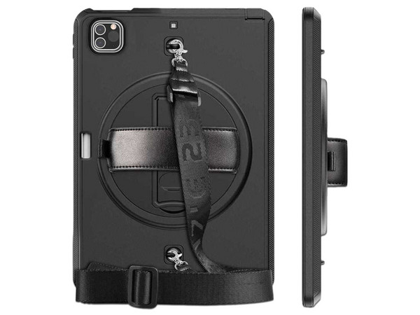 Funda Protectora TEKKU Handstrap para iPad Pro de 12.9", Color Negro. - imagen 2