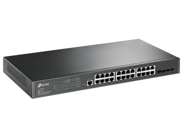 Switch Administrable TP-LINK TL-SG3428 de 24 puertos 10/100/1000 Mbps y 4 Gigabit SFP. - imagen 2