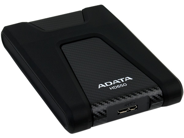 Disco Duro Portátil ADATA DashDrive Durable HD650 de 1TB, resistente a golpes, USB 3.0.