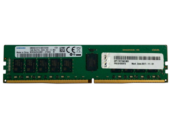 Memoria Lenovo ThinkSystem RDIMM DDR4 PC4-25600 (3200MHz) 32GB, ECC, para servidores.