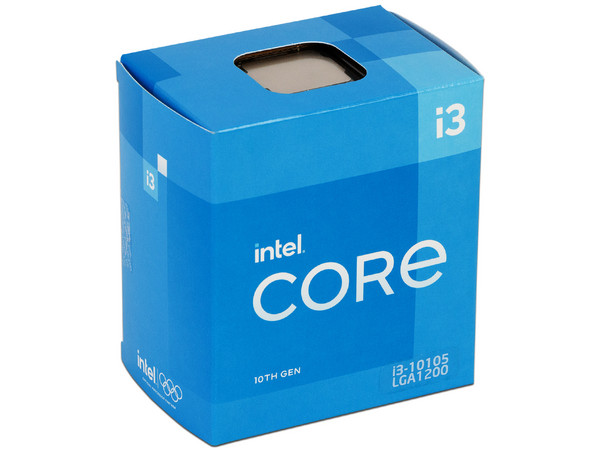 Procesador Intel Core i3 10105 de Décima Generación, 3.7 GHz (hasta 4.4 GHz) con Intel UHD Graphics 630, Socket 1200, Caché 6 MB, Quad-Core, 14nm.