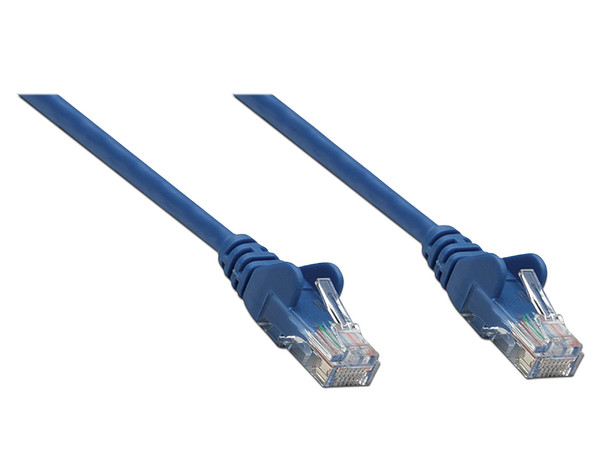 Cable de red Intellinet Cat5e, UTP, RJ-45 (M-M), 90cm. Color Azul.