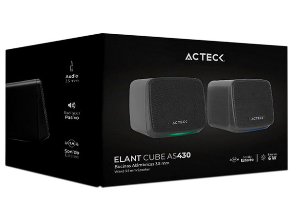 Bocinas Acteck AS430, Potencia de altavoces RSM 3W, 3.5mm. Color Negro. - imagen 3