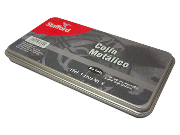 Cojín para Sellos Stafford #2: Metálico, 15.5x8 cm.