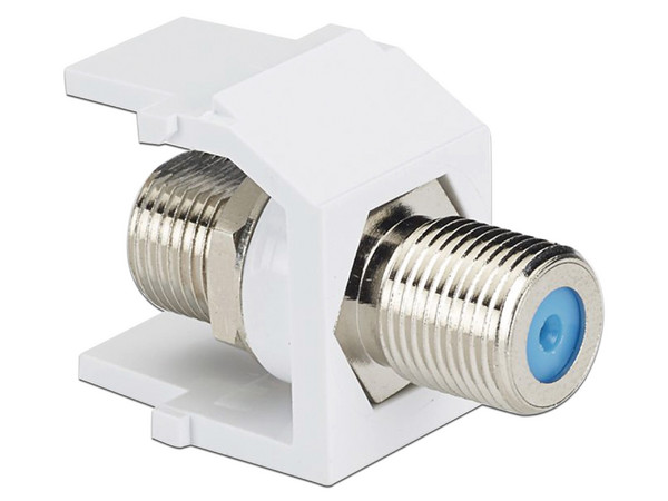 Módulo Acoplador Coaxial Panduit NKFWH Tipo F, Keystone de 75 Ohms, 3.0 GHz, Color Blanco.