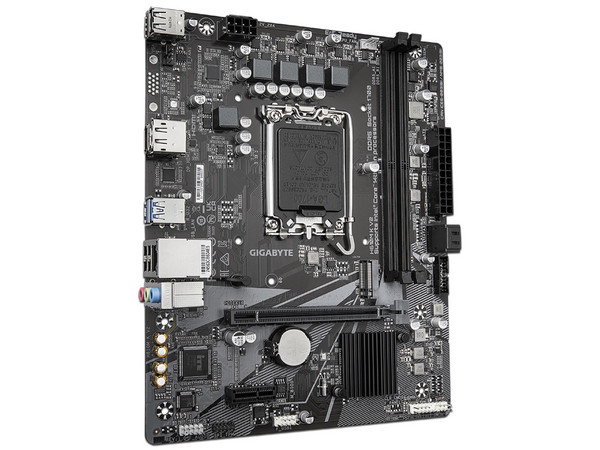 T. Madre GIGABYTE H610M K V2, Chipset Intel H610,Soporta: Intel 14va Generación, Socket 1700,Memoria: DDR5 5600 MHz, 128GB Máx,Integrado: AudioHD, USB 3.2, SATA 3.0 y M.2,Micro ATX, Ptos: 1xPCIE4.0x16, 1xPCIEx1 - imagen 3