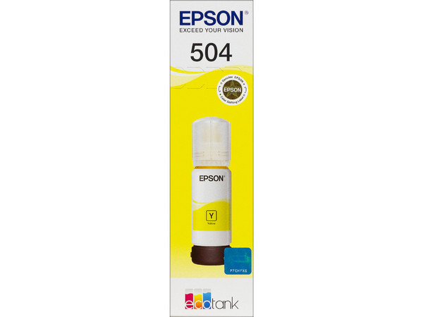 Botella de Tinta Epson 504, Amarillo, Modelo: T504420-AL. - imagen 3