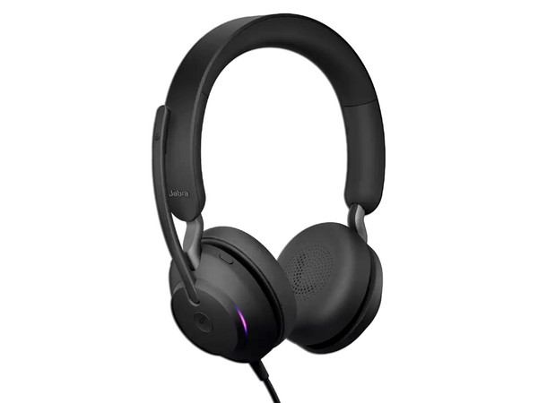 Audifonos tipo diadema Jabra Evolve2 40 SE con micrófono, respuesta de frecuencia 20Hz-20000Hz, USB, Color Negro.
